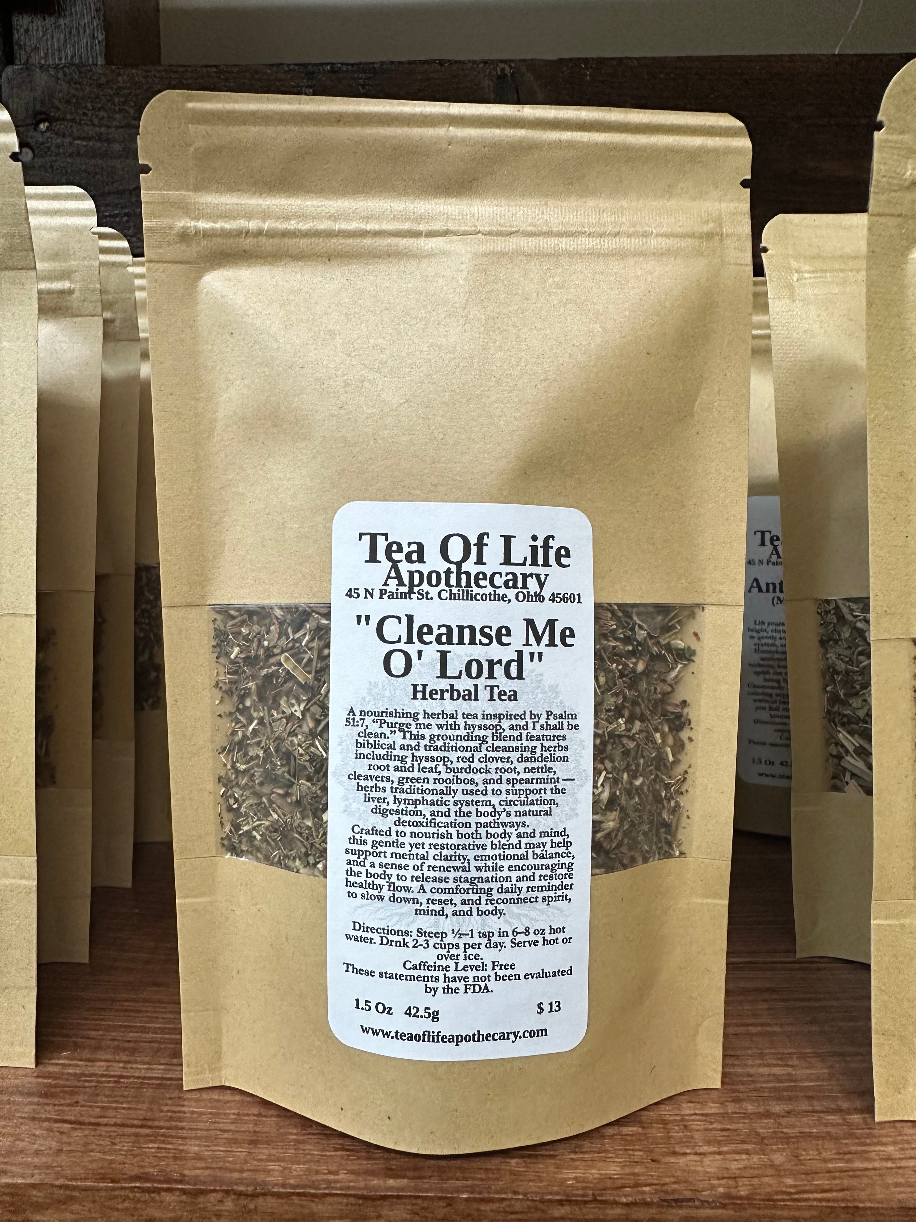 Cleanse Me O’ Lord Herbal Tea | Biblical-Inspired Detox Tea