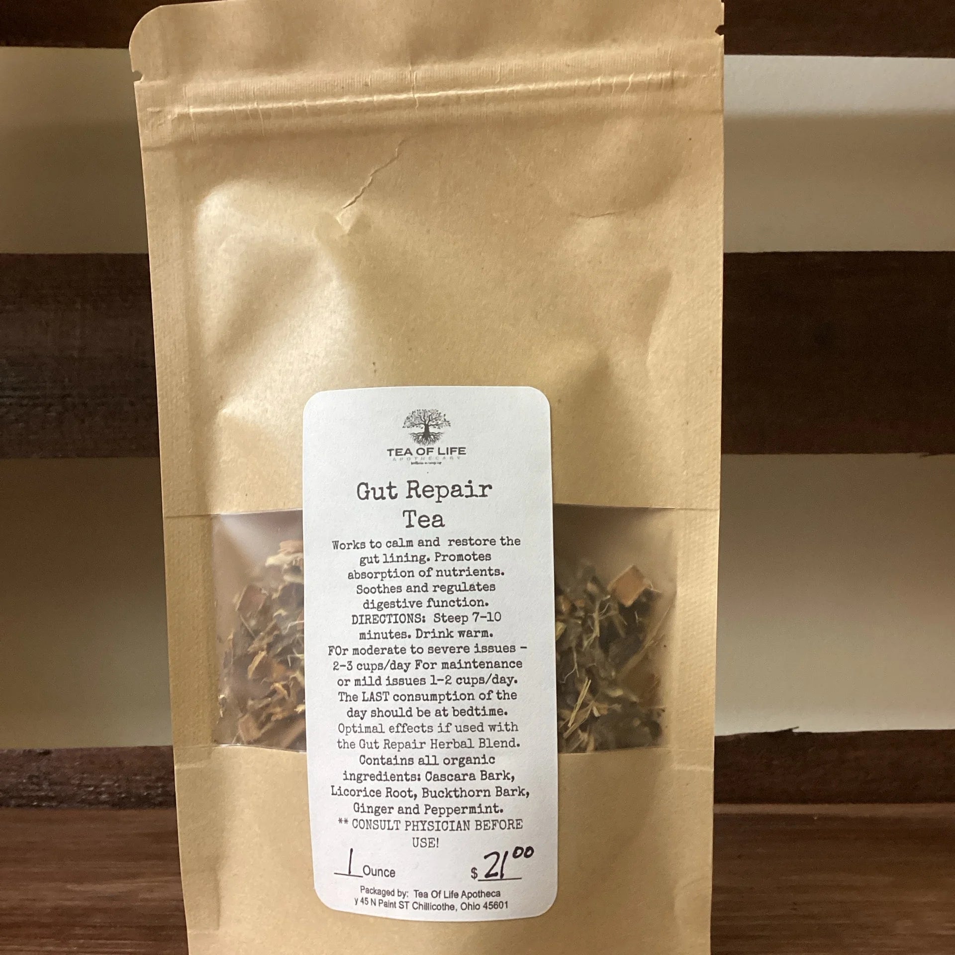 Cascara & Buckthorn Bark Herbal Tea