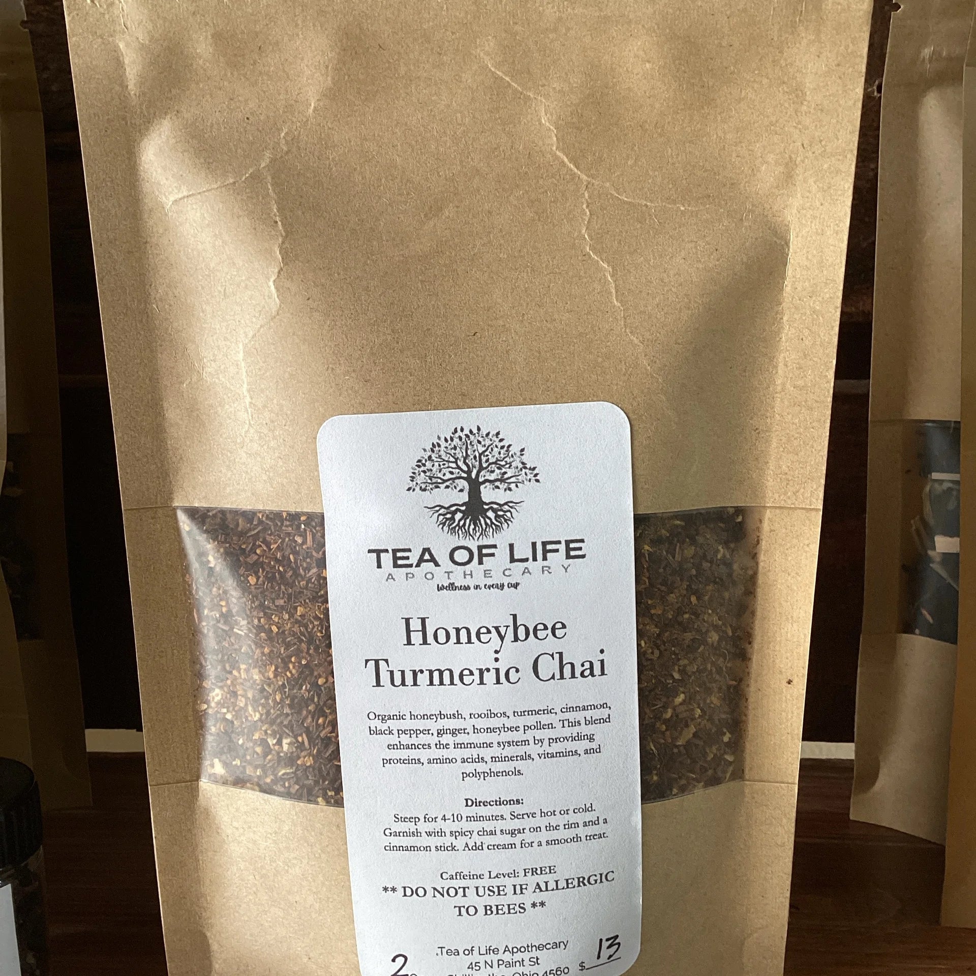 Honeybee Turmeric Chai 1.5 Oz