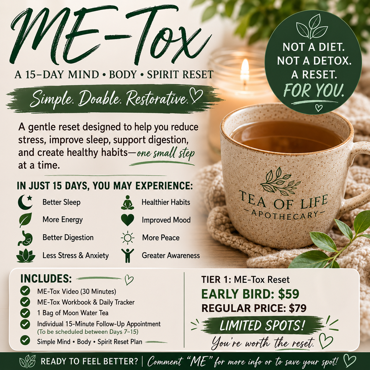 ME-Tox: 15-Day Mind Body Spirit Reset Program