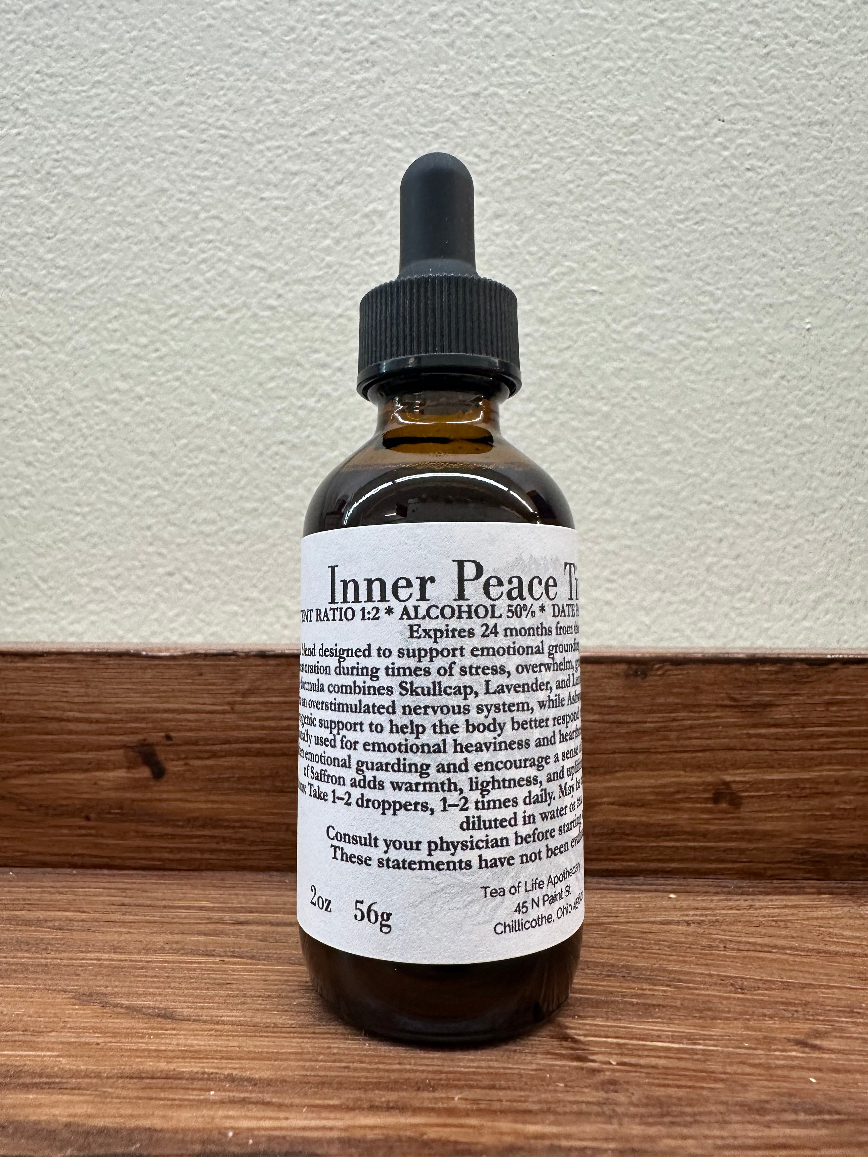 Inner Peace Tincture - Emotional Support • Nervous System Regulation • Stress & Overwhelm Support