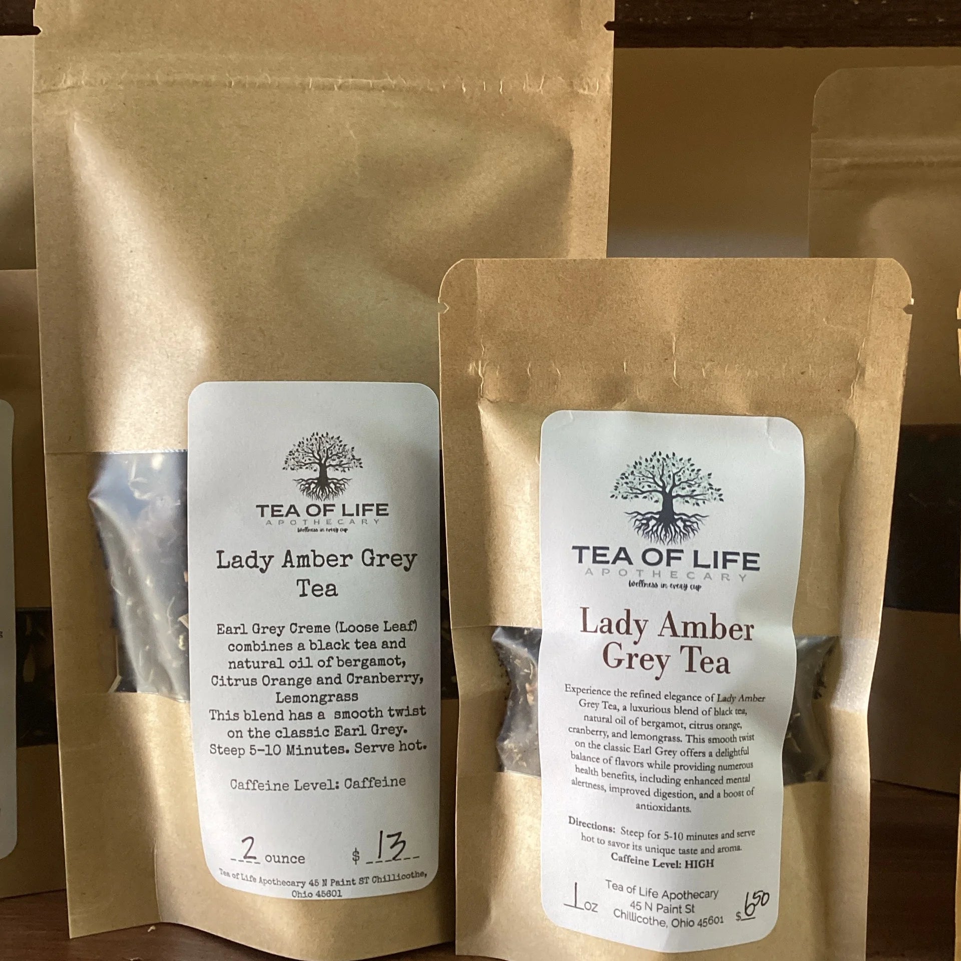Lady Amber Grey Black Tea 1.5 Oz