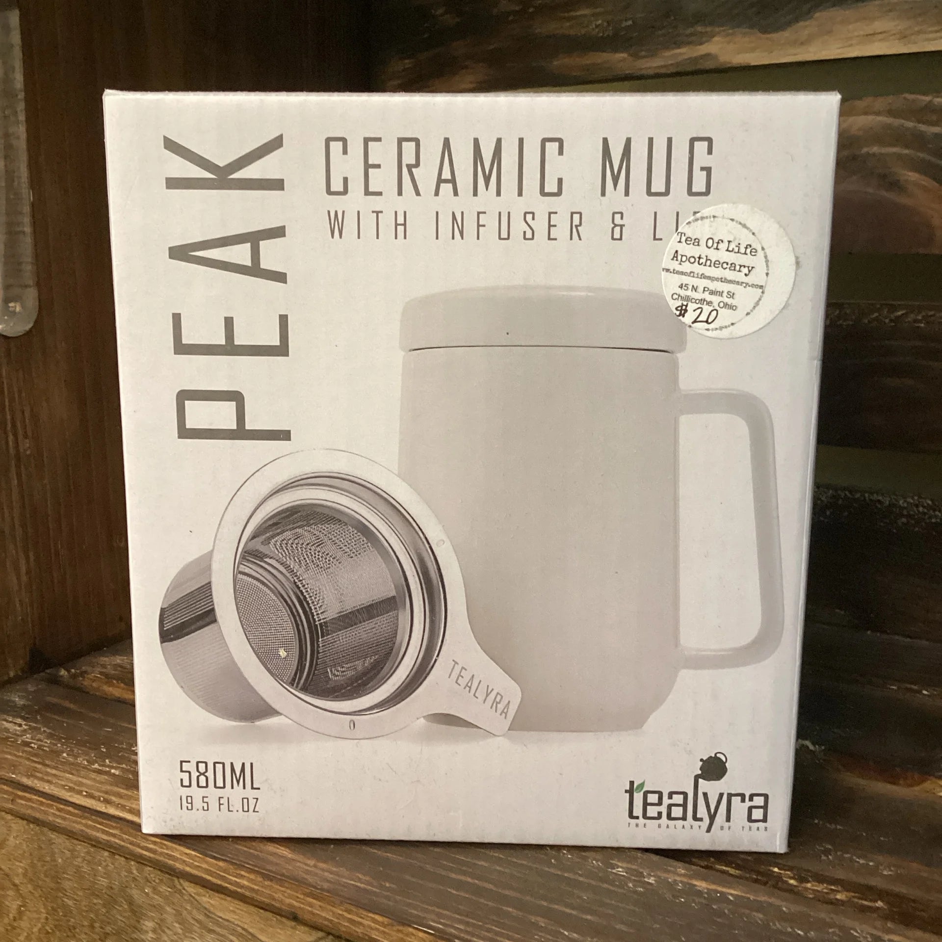 PEAK Ceramic Mug/Strainer