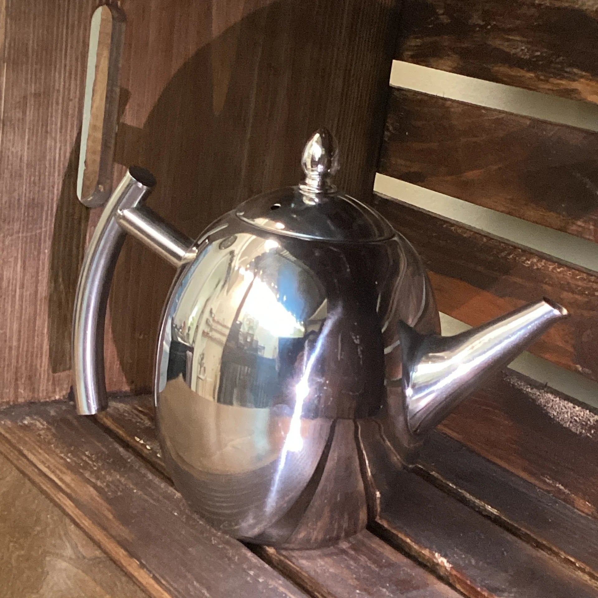 Silver Tea pot with infuser