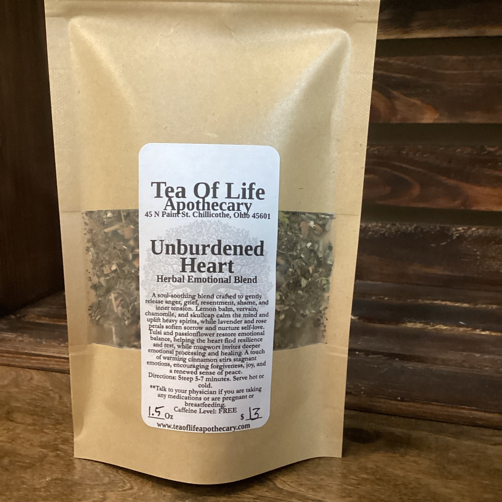 Unburdened Heart Herbal Tea
