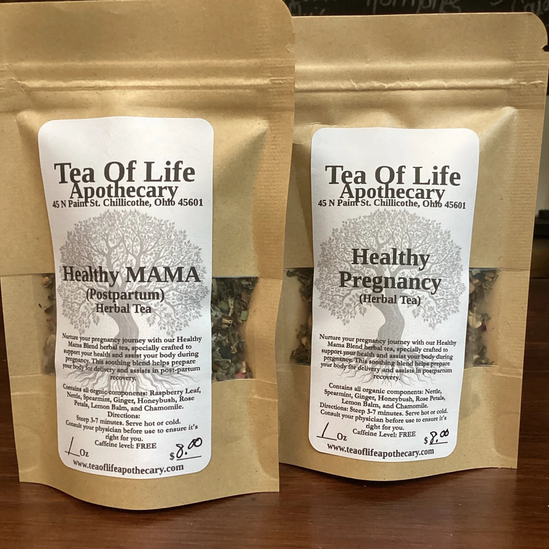 Healthy Pregnancy & Healthy Mama Herbal Teas | Gentle Support for Expecting Mothers | Nausea, Digestion, Birth Preparation