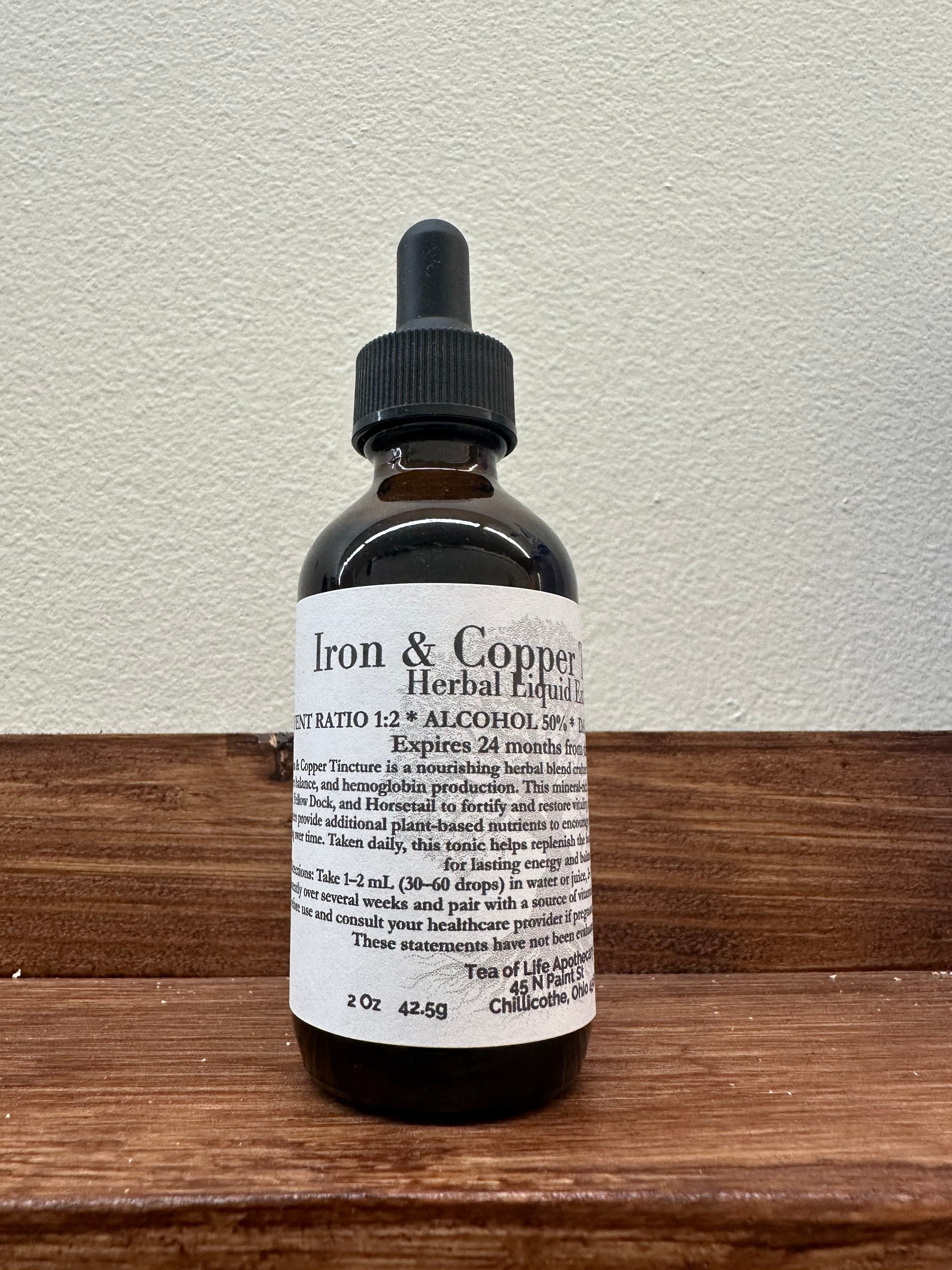Iron & Copper Tincture | Mineral Restoration & Oxygen Support Formula