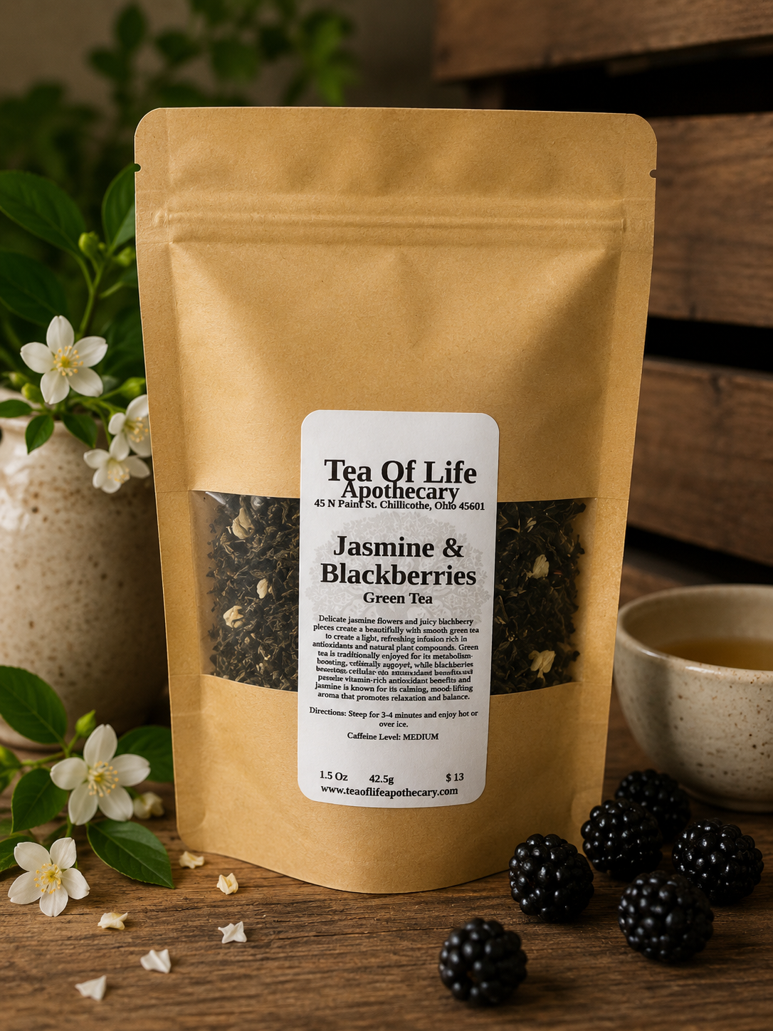 Jasmine & Blackberries Green Tea