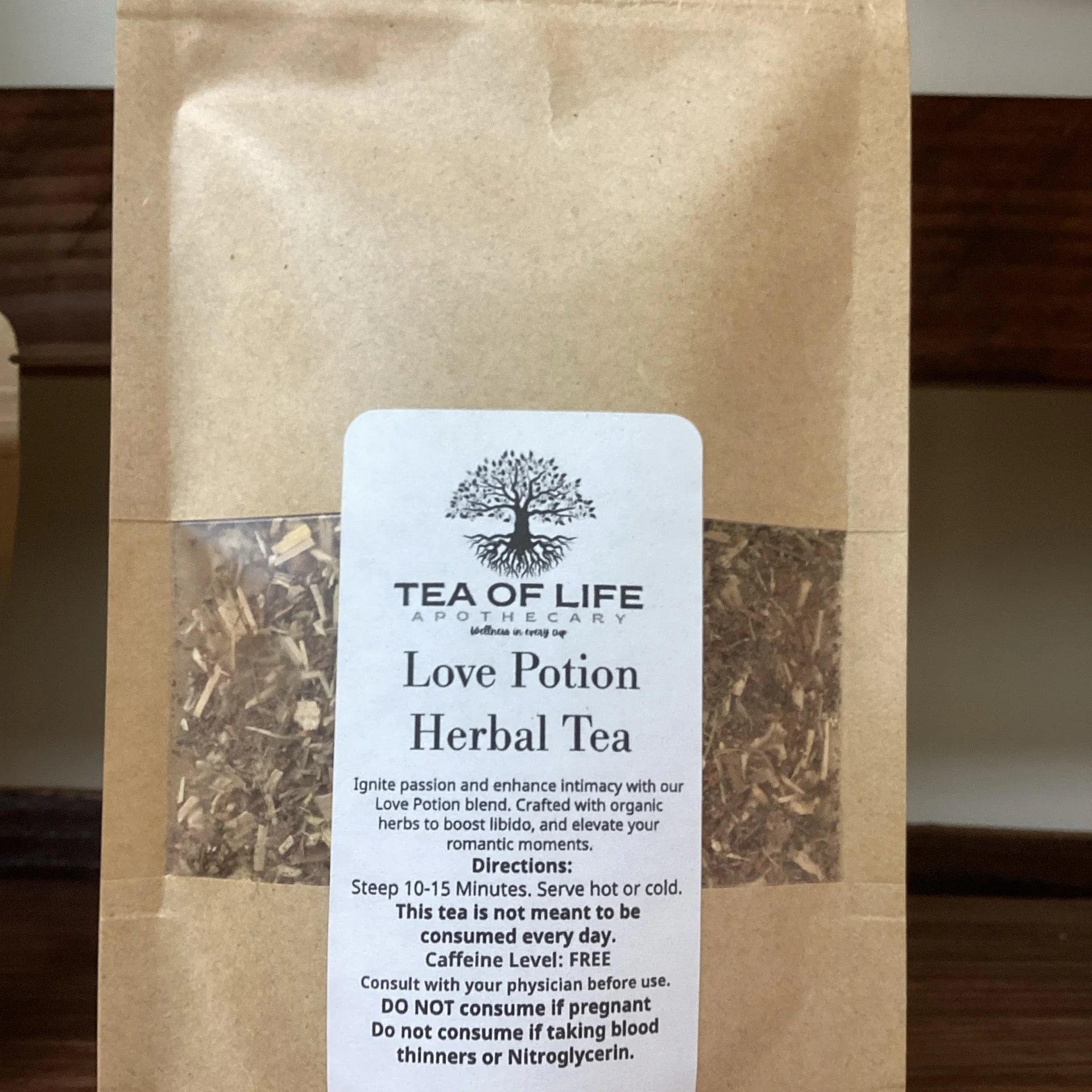Love Potion Herbal Tea | Libido & Mood Support Tea for Relaxation, Hormone Balance & Intimacy