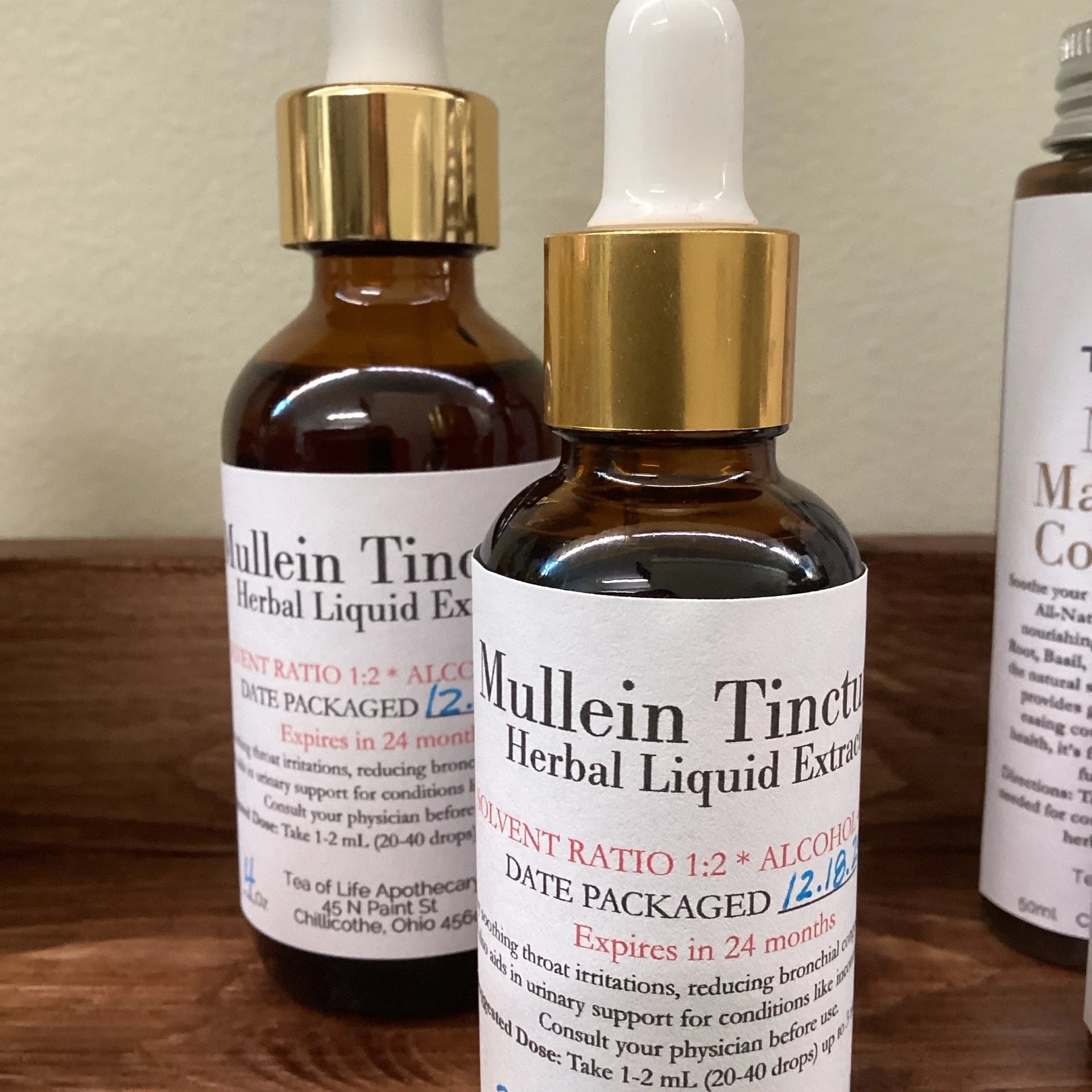 Mullein Tincture Respiratory Support • Lung Cleanse • Cough Relief • Urinary Support • Herbal Detox