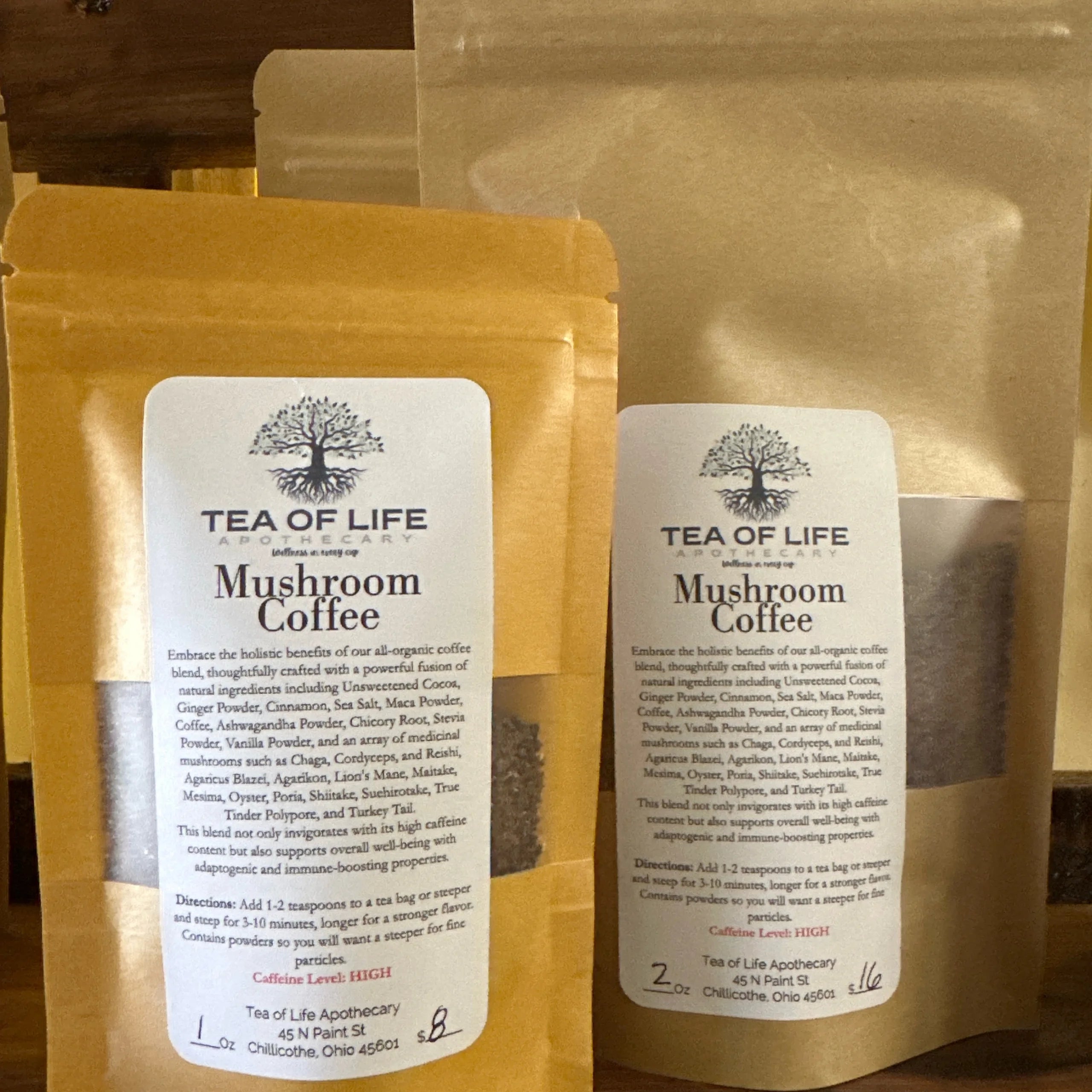 Mushroom Coffee | Adaptogenic Coffee for Energy, Focus & Stress Support (Organic Mushroom Coffee Blend with Superfoods)