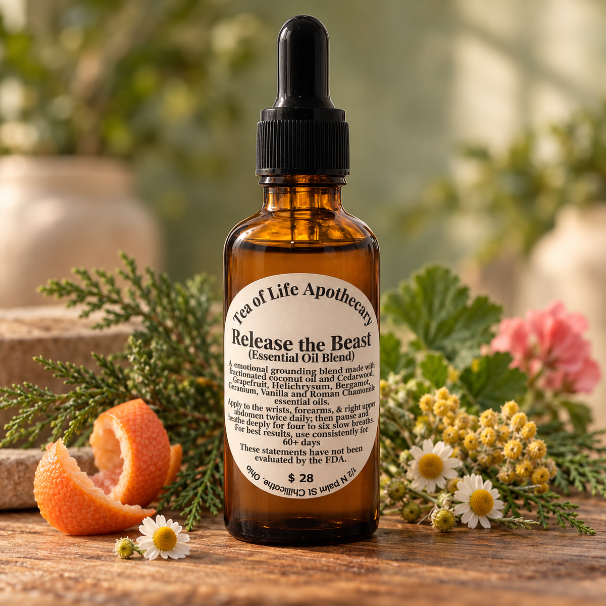 Release the Beast Emotional Grounding Oil