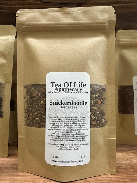Snickerdoodle Tea | Cinnamon Sugar Herbal Tea for Relaxation, Cravings & Cozy Comfort (Caffeine-Free)