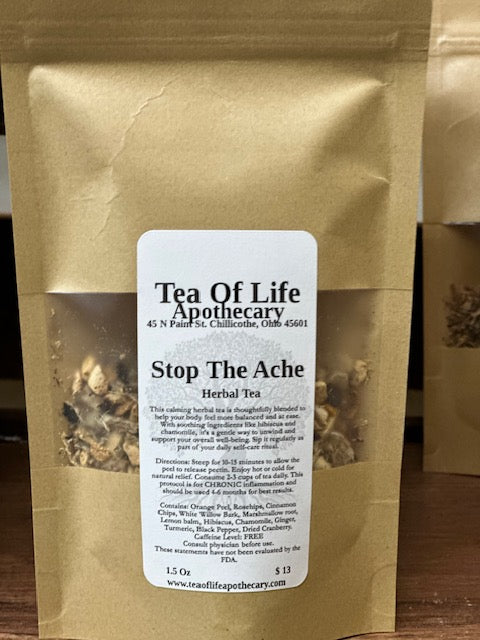 Stop the Ache Herbal Tea | Anti-Inflammatory Tea for Joint Pain, Muscle Recovery & Daily Comfort