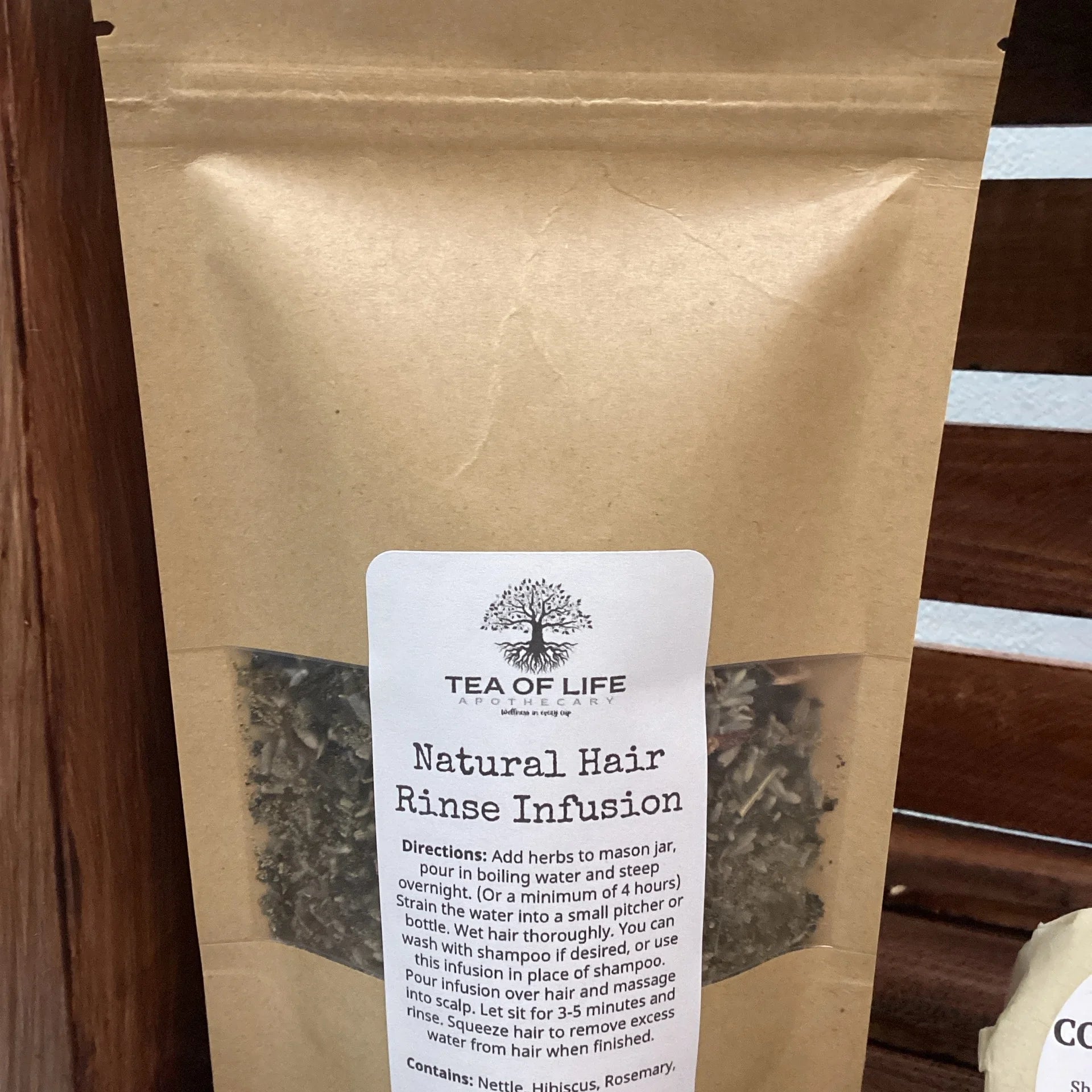 Natural Hair Rinse Herbal Infusion