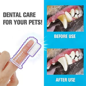Silicone Denal toothbrushes for pets