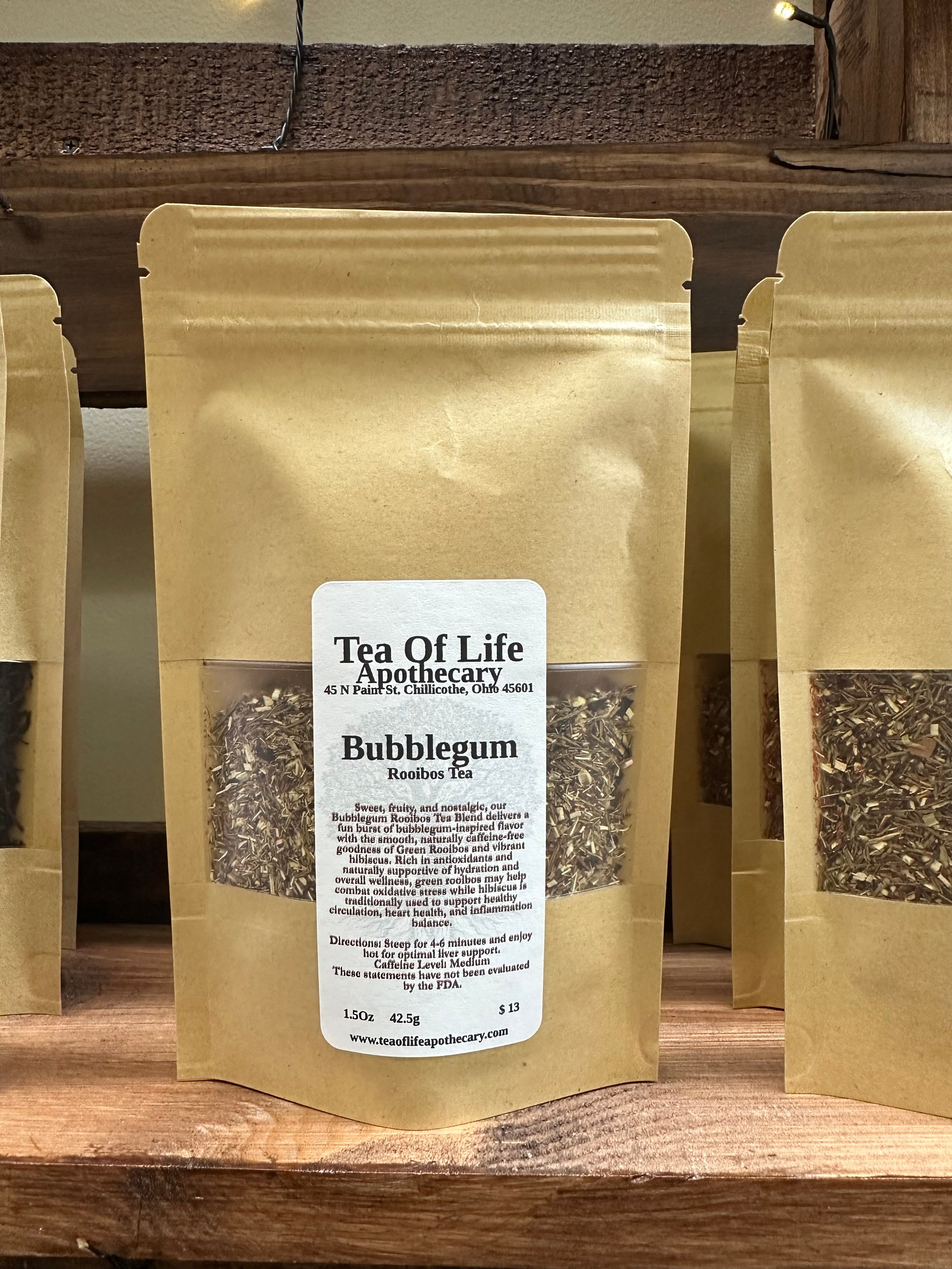 Bubblegum Herbal Tea | Nostalgic Fruity Rooibos Tea for Sweet Comfort & Mood Support