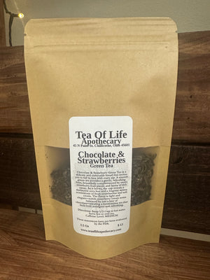 Chocolate Strawberry Green Tea