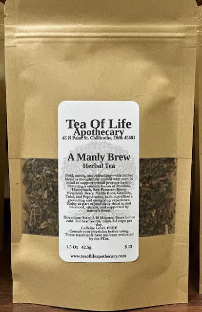 A Manly Brew (Prostate Health) Herbal Tea