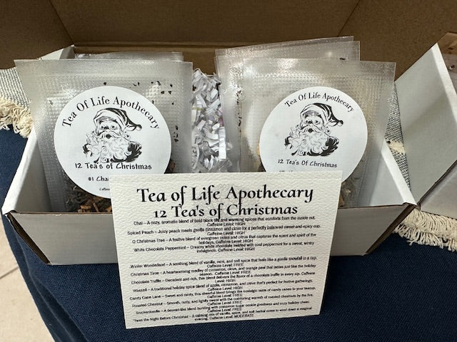 12 Herbal Tea's of Christmas Holiday Box