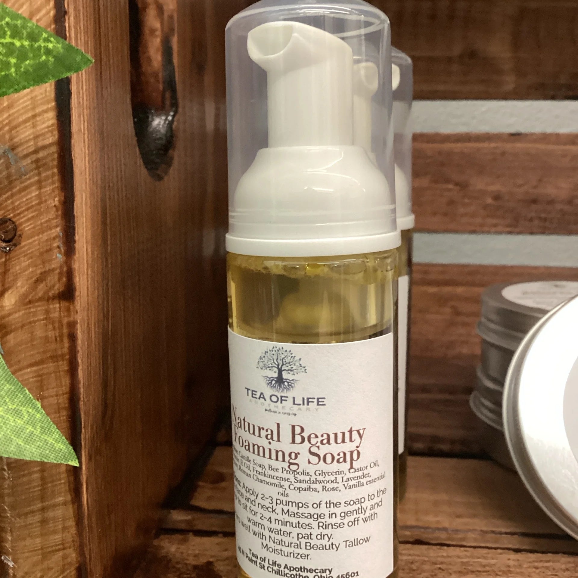 Natural Beauty Foaming Soap 2 ounces