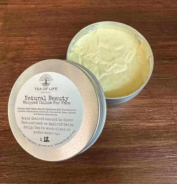 Natural Beauty Whipped Tallow Cream for Face and Neck