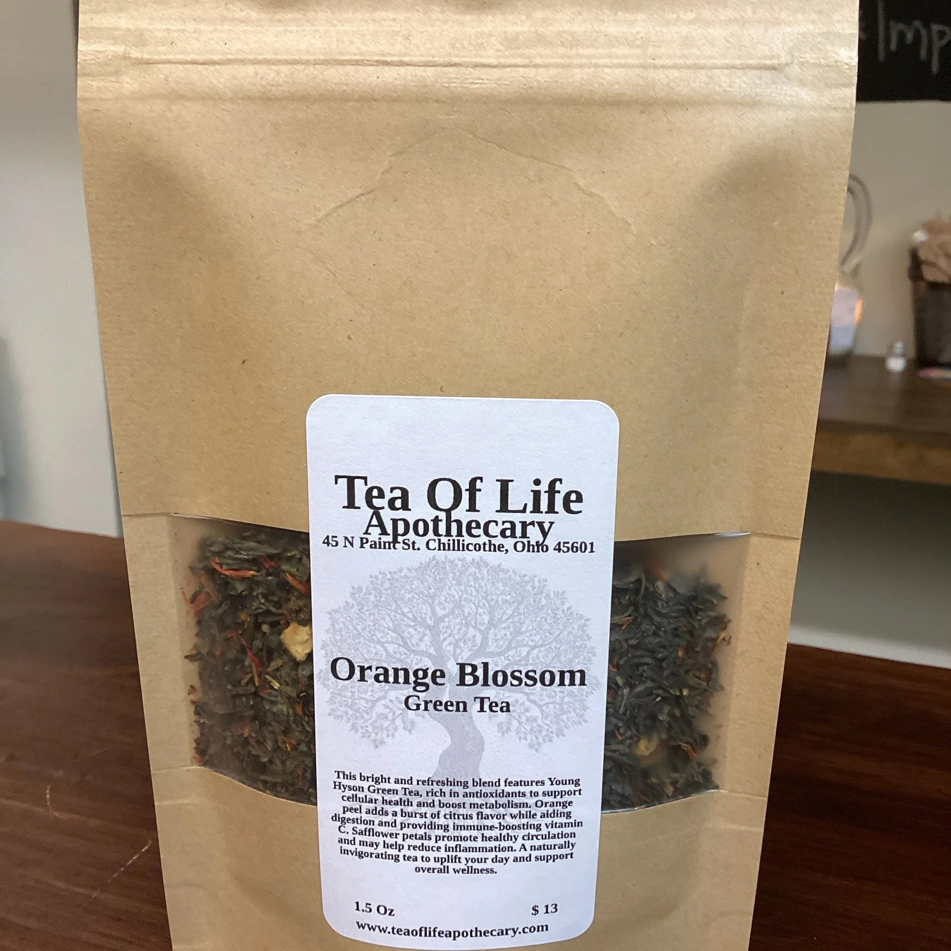 Orange Blossom Green Tea 1.5 Oz