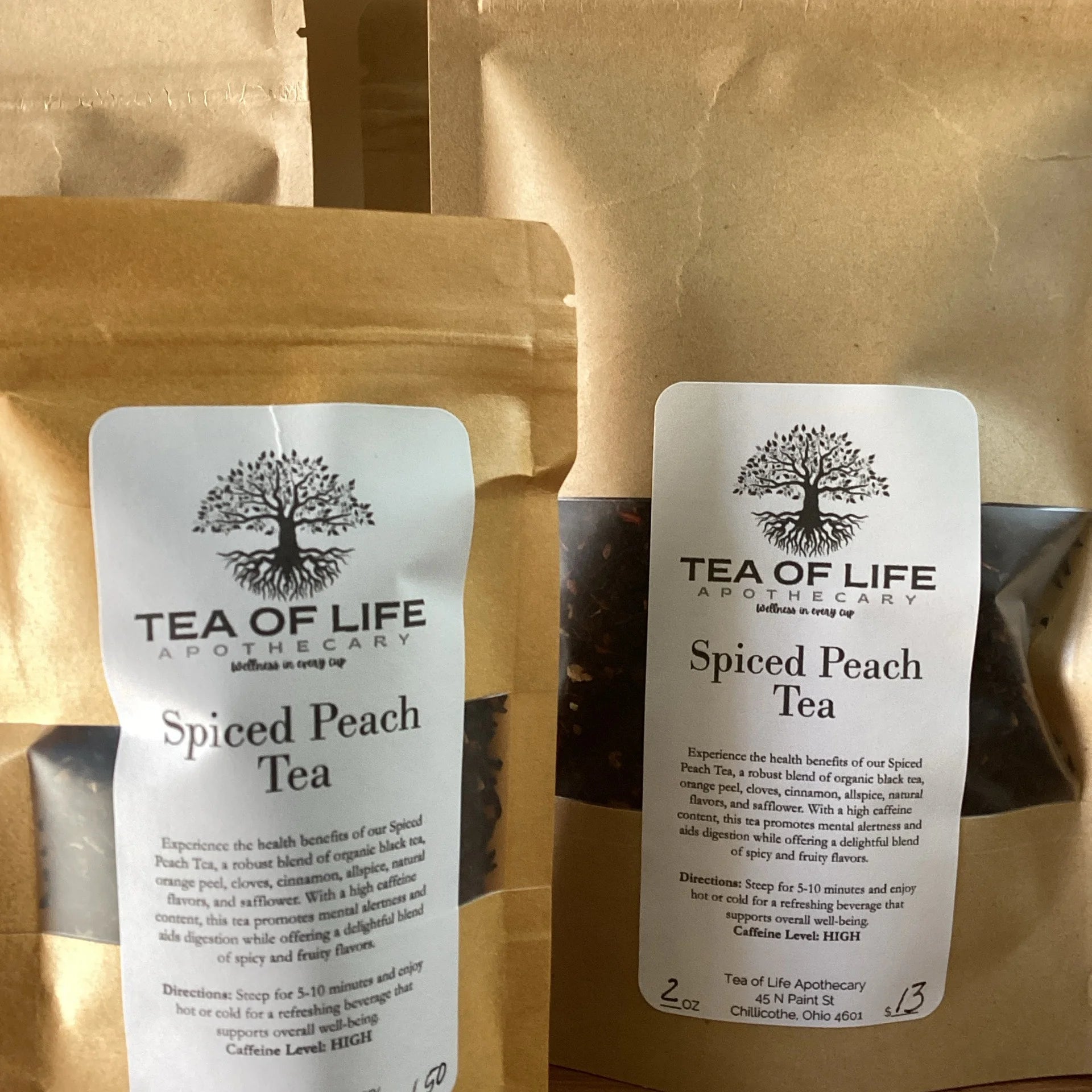 Spiced Peach Black Tea 1.5 Oz