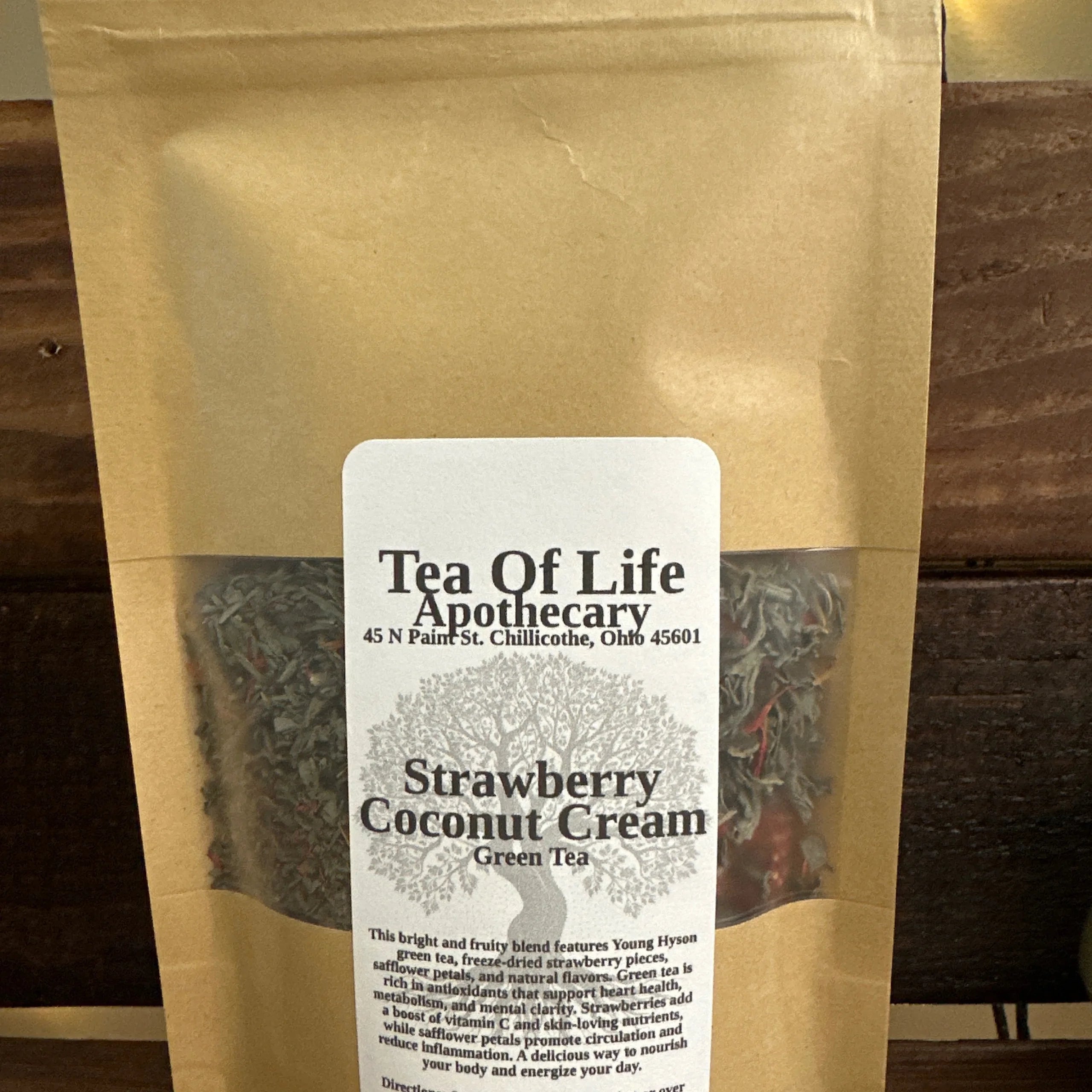 Strawberry Coconut Cream Green Tea