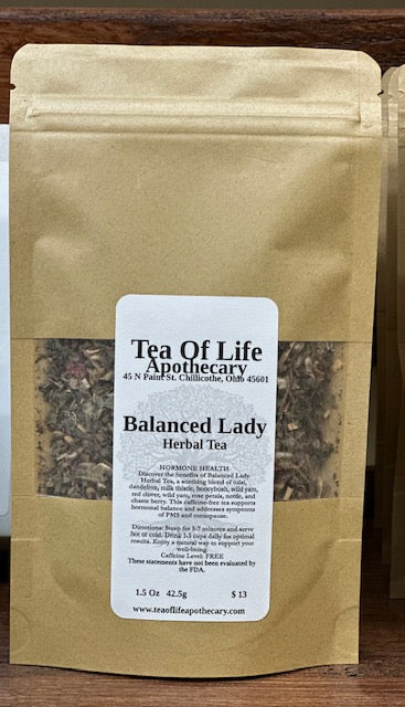 Balanced Lady Herbal Tea | Hormone Balance Tea for PMS, Menopause & Women’s Wellness