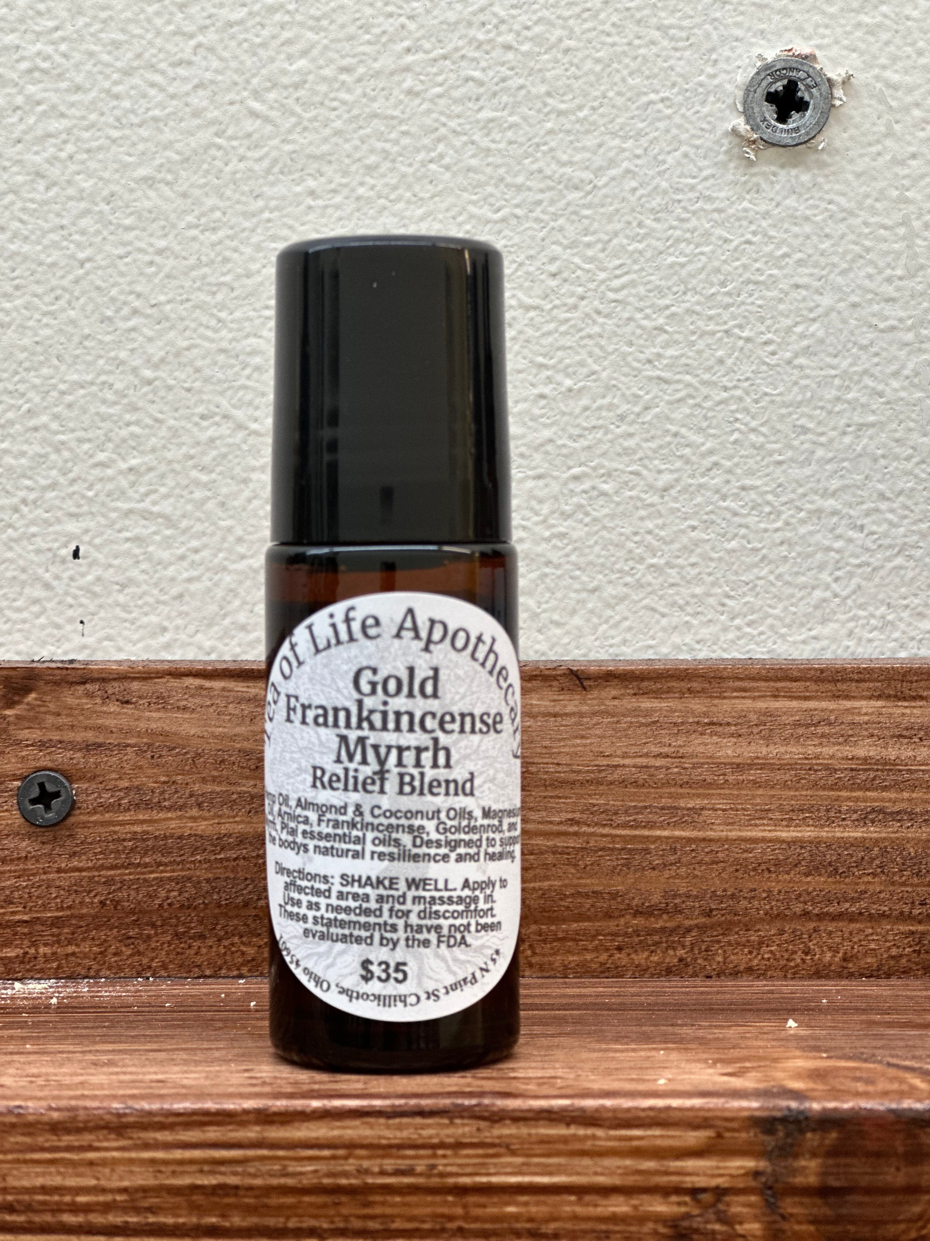 GFM Gold-Frankincense-Myrrh Essential Oil Blend - Natural Pain Relief Oil • Anti-Inflammatory Essential Oil Blend • Joint & Muscle Relief • Magnesium Pain Oil • Herbal Pain Support-30ml-1oz