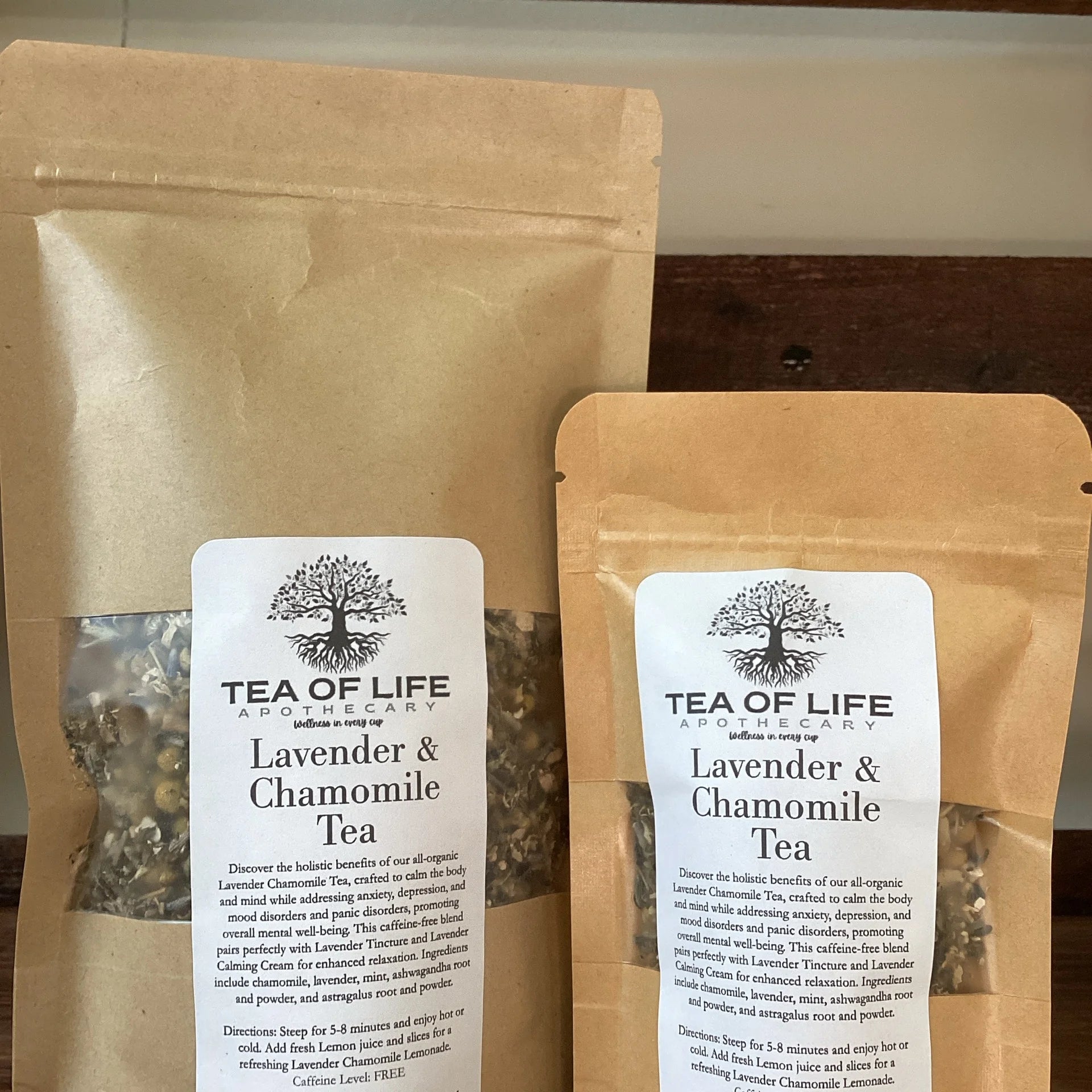 Lavender & Chamomile Herbal Tea | Sleep & Stress Support Tea for Relaxation, Anxiety Relief & Nervous System Calm