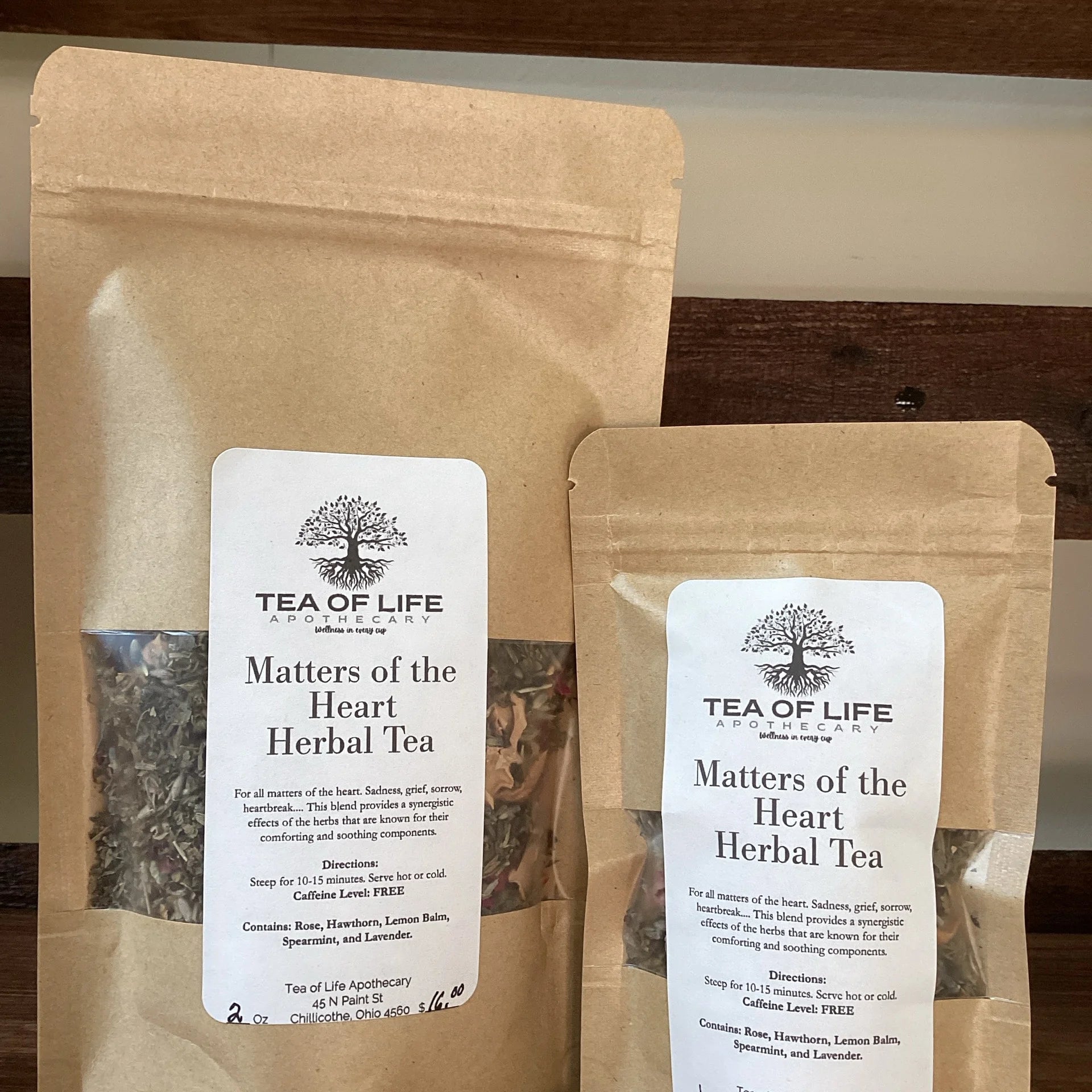 Matters of the Heart Herbal Tea | Emotional Support Tea for Stress, Grief & Nervous System Calm