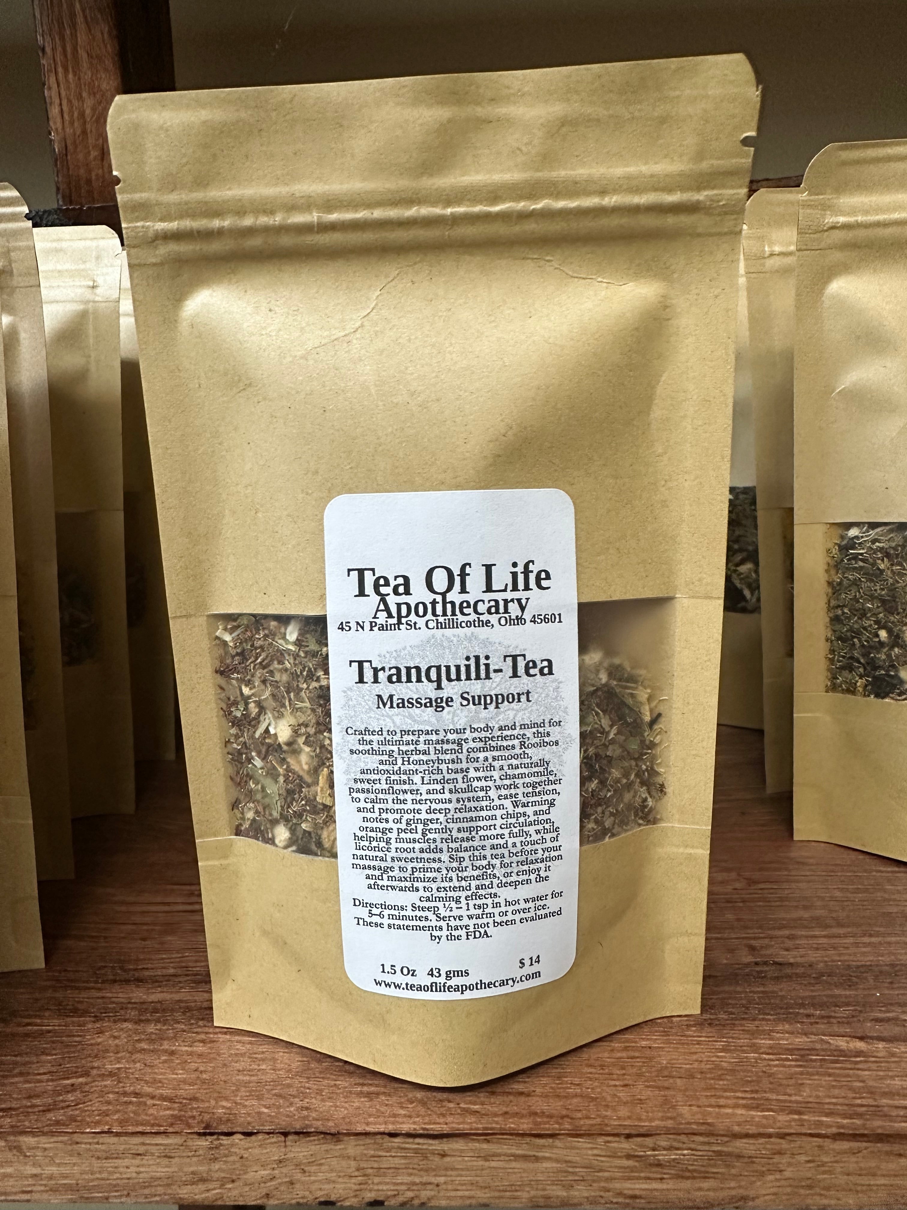 Tranquili-Tea Relaxation Blend | Herbal Tea for Stress Relief, Nervous System Calm & Deep Relaxation (Caffeine-Free) Loose Leaf Tea