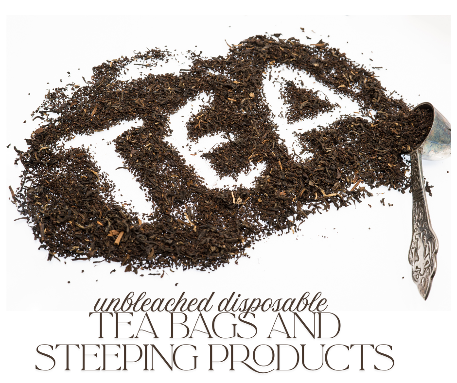 Disposable Tea Bags #25 - Unbleached 
Natural Tea Filters • Disposable Tea Bags • Loose Leaf Tea Steeping Bags • Eco-Friendly Tea Bags • Chemical-Free Tea Filters